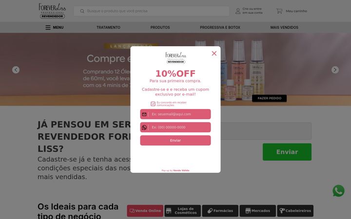 Screenshot van revendedorforeverliss.com.br