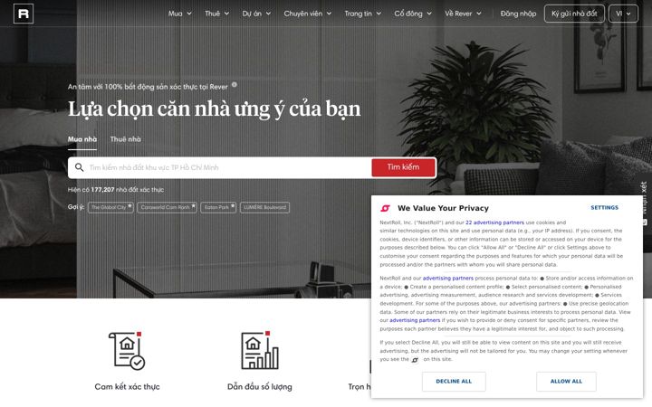 Screenshot of rever.vn