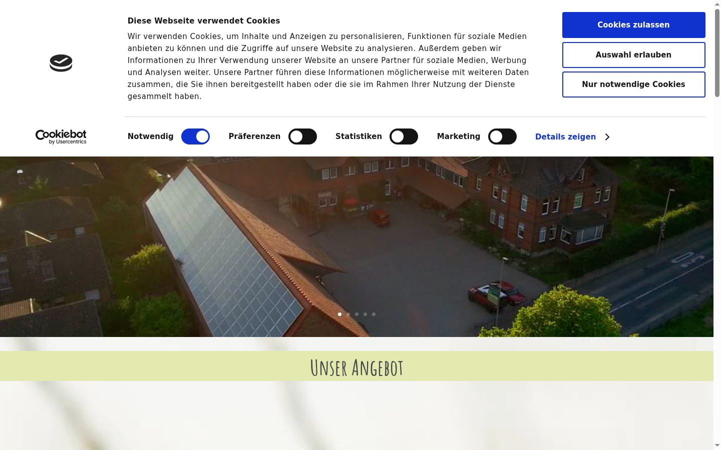 Screenshot tal-banner tal-kunsens muri qabel kwalunkwe interazzjoni