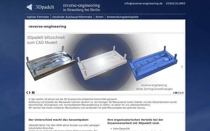 Screenshot of reverse-engineering.de