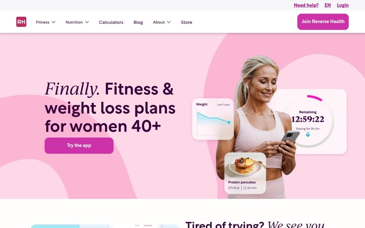 Screenshot ta' reverse.health