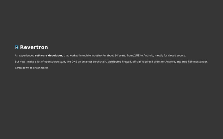 Screenshot of revertron.com