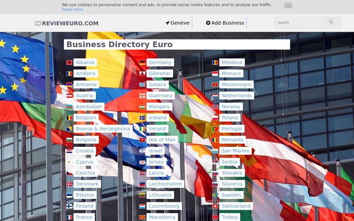 Screenshot of revieweuro.com