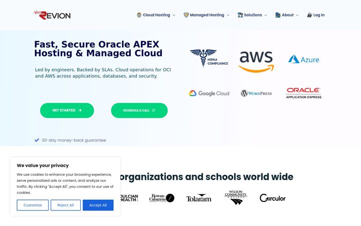 Screenshot of revion.com