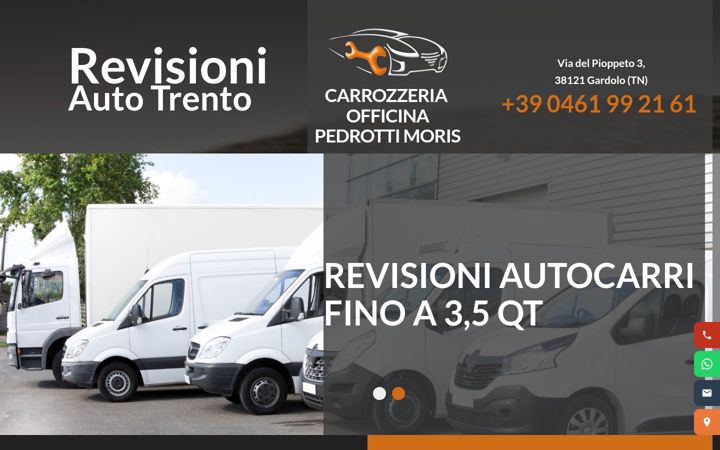 Skjámynd af revisioniautotrento.it