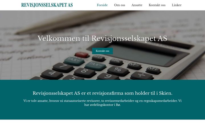 Képernyőkép: revisjonsselskapet.no