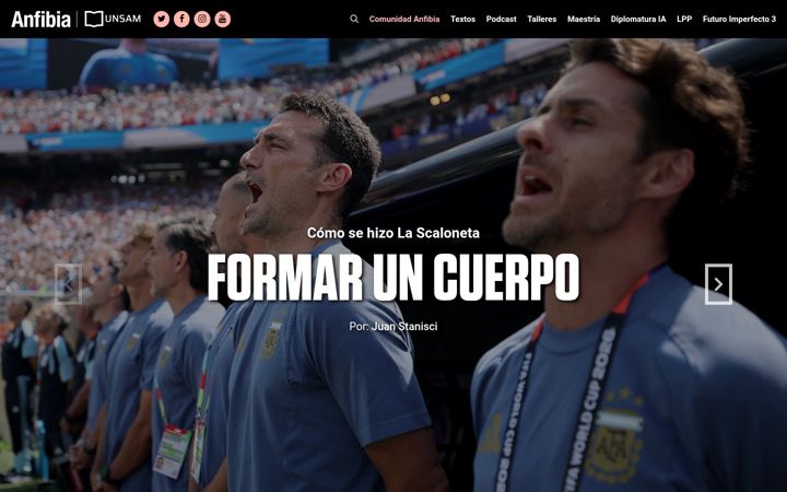 Screenshot of revistaanfibia.com