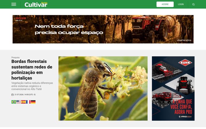 Screenshot of revistacultivar.com.br