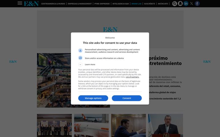 Screenshot of revistaeyn.com