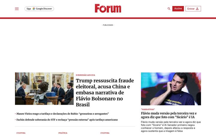 Zrzut ekranu revistaforum.com.br