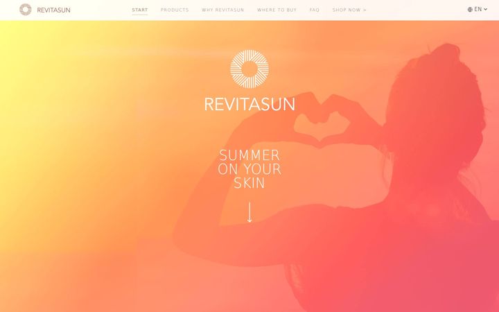 Screenshot of revitasun.de