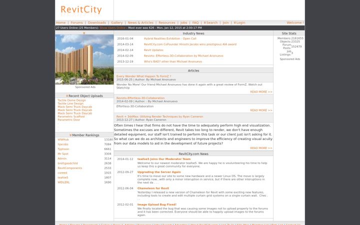 Screenshot of revitcity.com