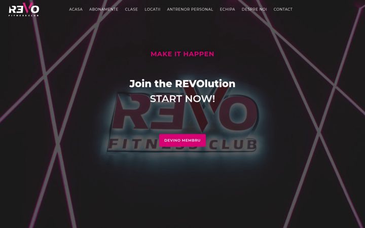 Skjámynd af revofitnessclub.ro
