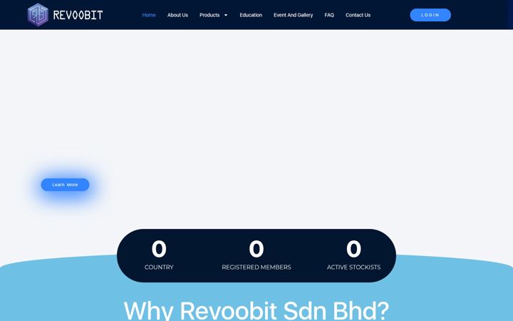 Screenshot of revoobit.com