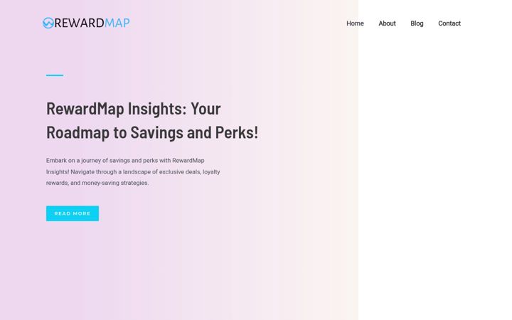 Screenshot of rewardmap.com