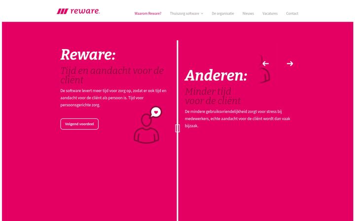 Screenshot stránky reware.nl