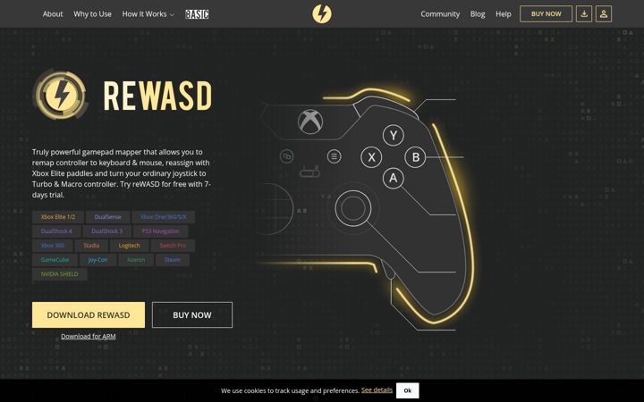 Screenshot of rewasd.com