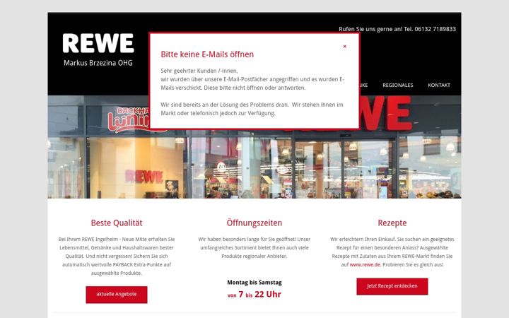 Screenshot ta' rewe-markus-brzezina.de