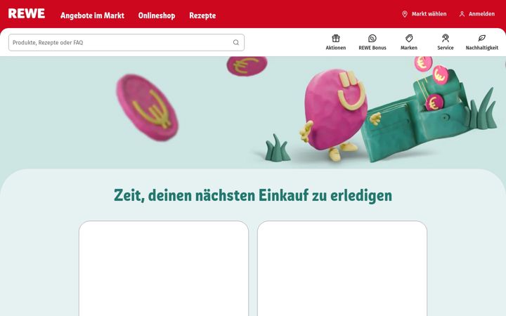 Screenshot ta' rewe.de