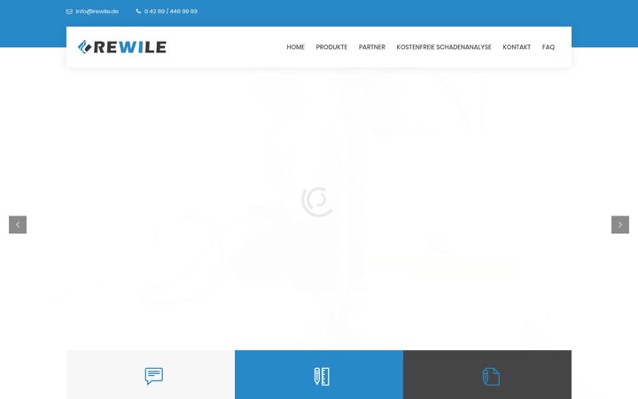 Screenshot von rewile-abdichtungstechnik.de