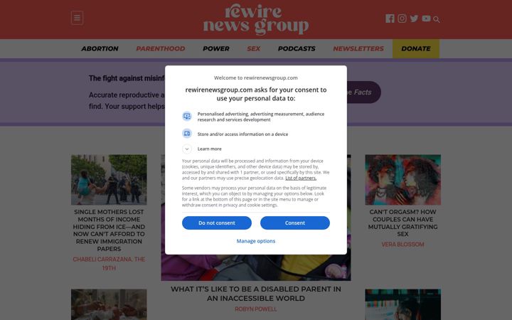 Screenshot of rewire.news