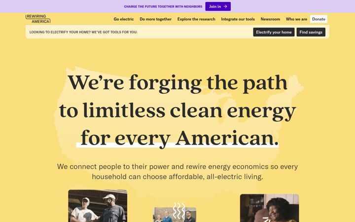 Screenshot of rewiringamerica.org