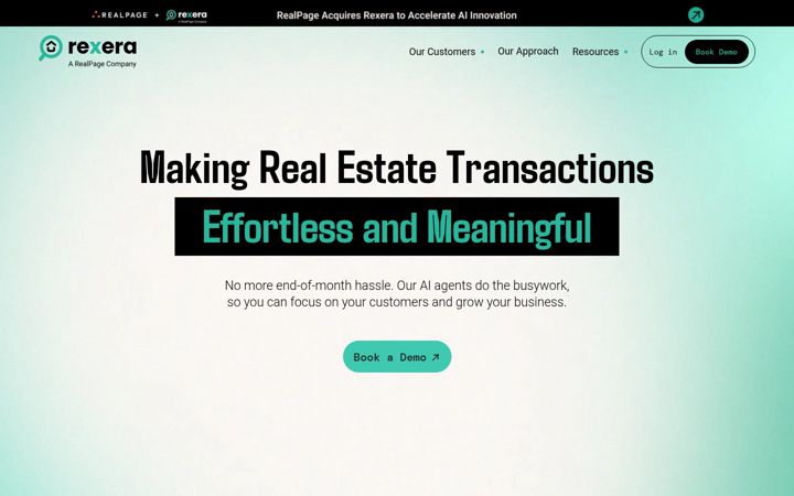 Screenshot of rexera.com