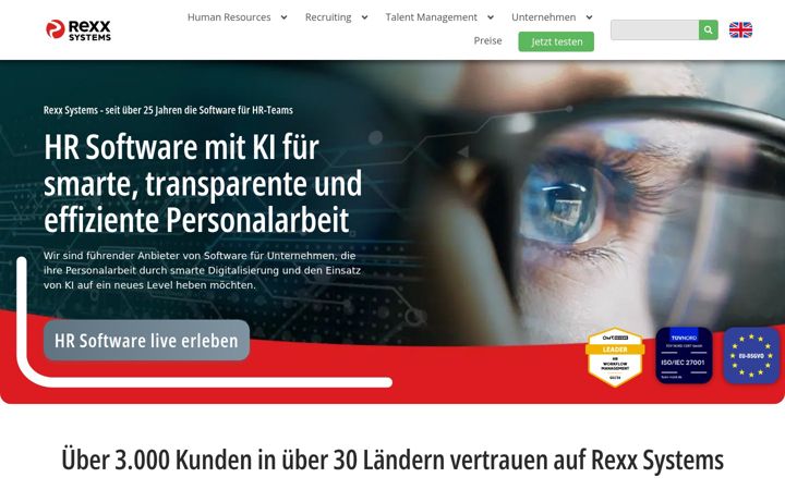 Screenshot of rexx-recruitment.com