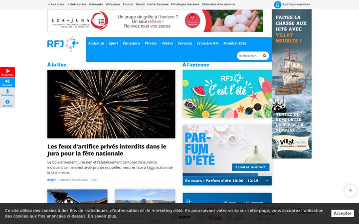 Screenshot of rfj.ch