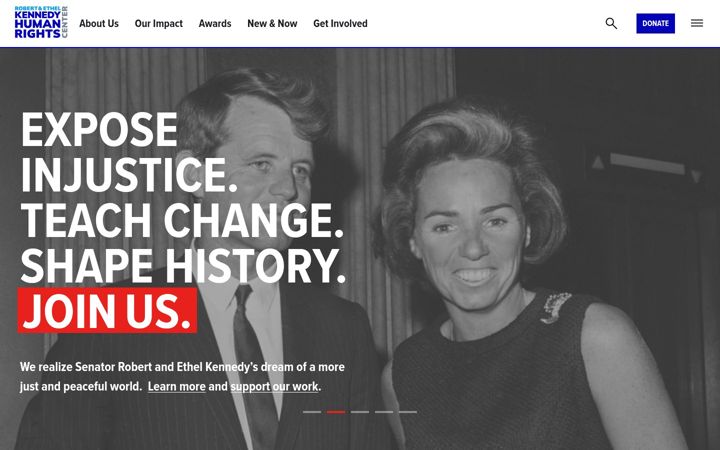 Screenshot του rfkhumanrights.org