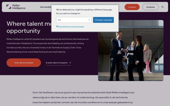 Screenshot ta' rflx.nl