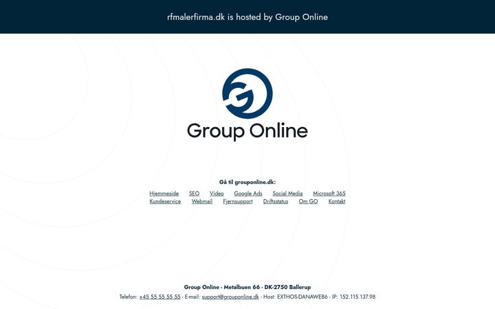 Screenshot of rfmalerfirma.dk