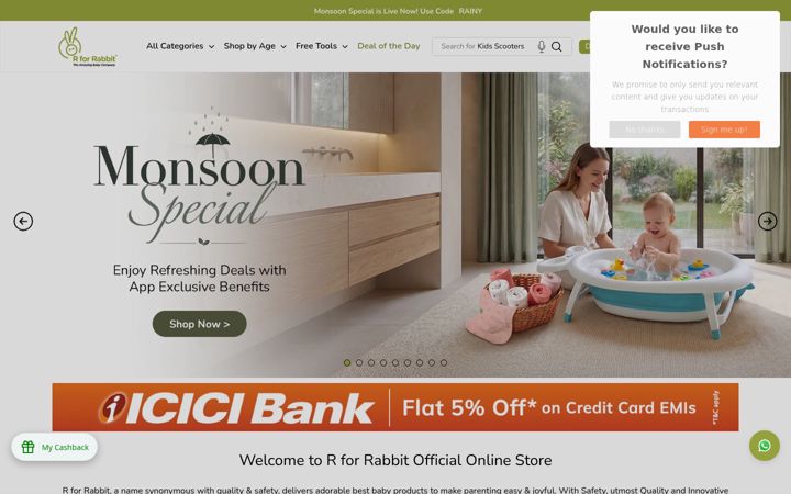 Screenshot of rforrabbit.com