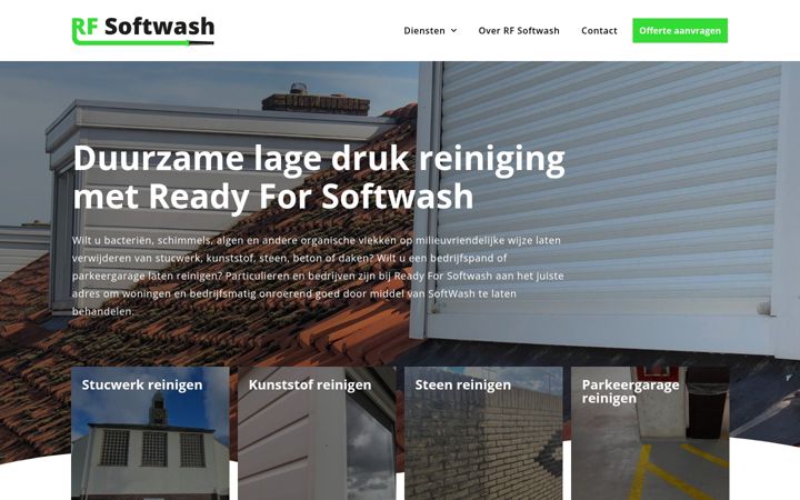 Screenshot van rfsoftwash.com