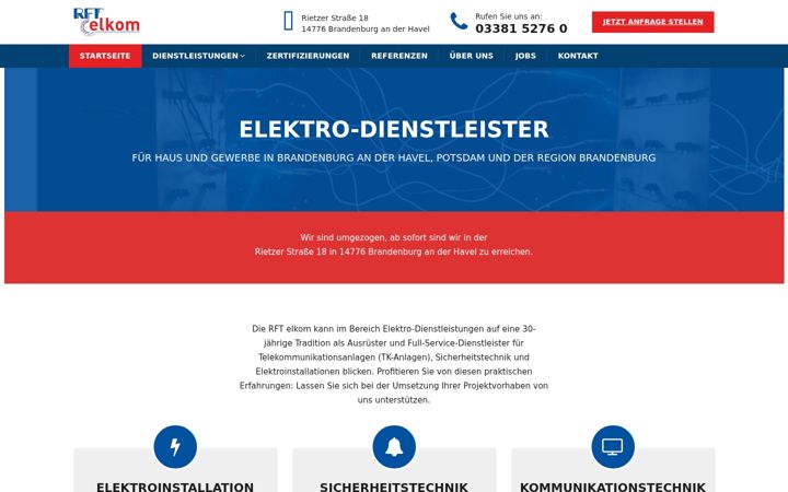 Skjermbilde av rft-elkom.de