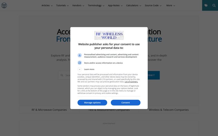 Screenshot of rfwireless-world.com