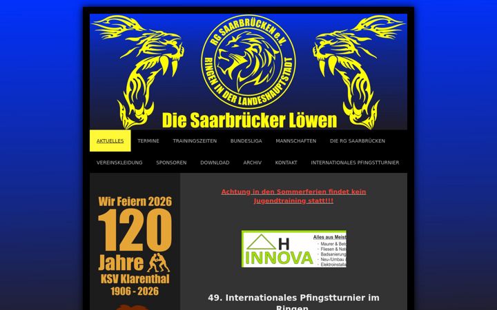 Ekrano kopija rg-saarbruecken.de