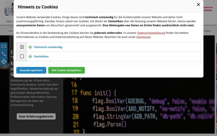 Screenshot von rgfi.net