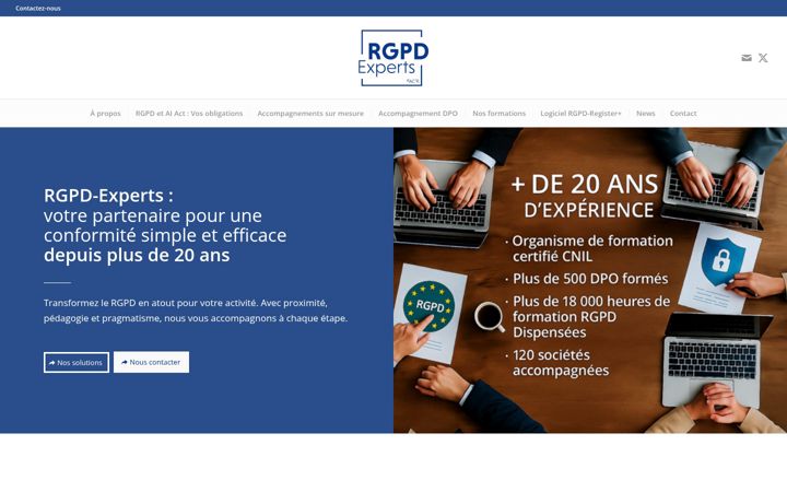 Screenshot of rgpd-experts.com