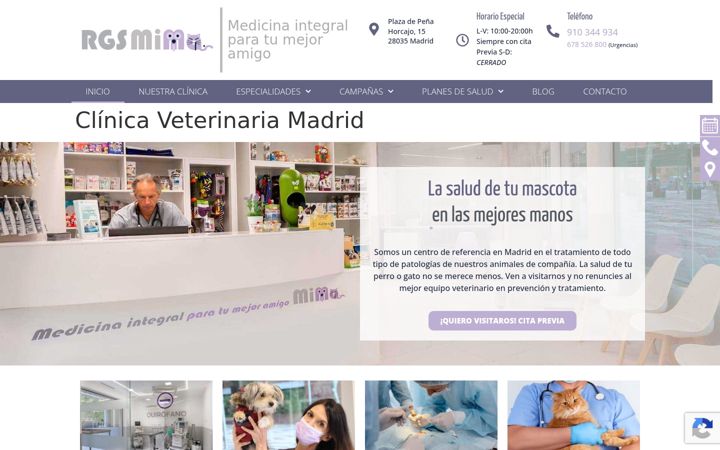 Captura de pantalla de rgsveterinarios.com