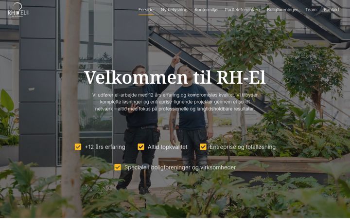 Snimka zaslona za rh-el.dk