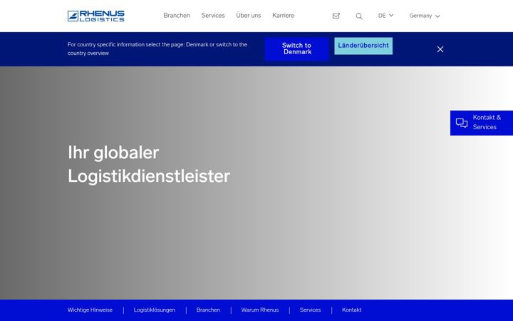 Screenshot of rhenus.com