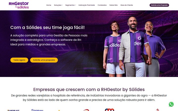 Screenshot of rhgestor.com.br