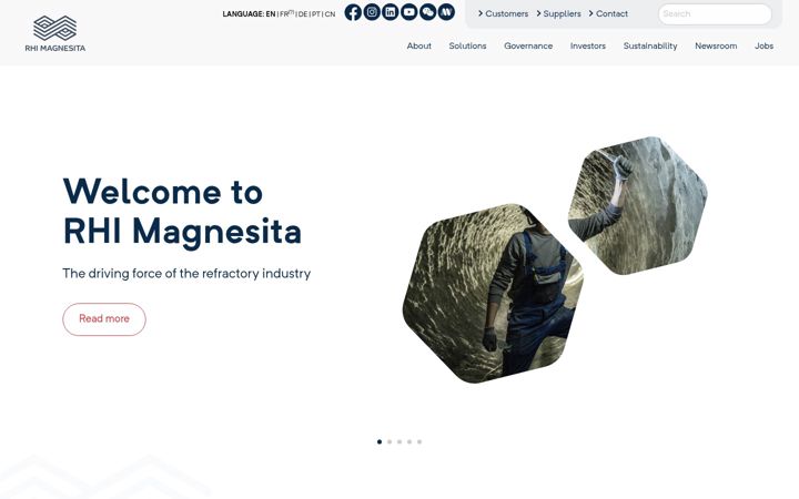 Captura de pantalla de rhimagnesita.com