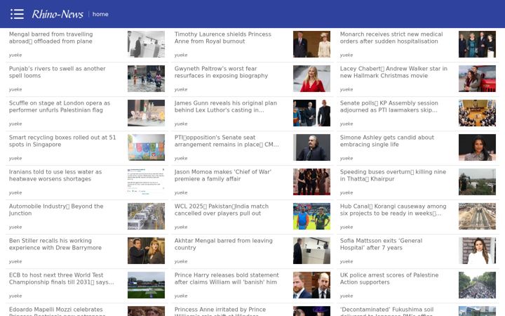 Screenshot of rhino-news.com