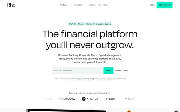 Screenshot ta' rho.co