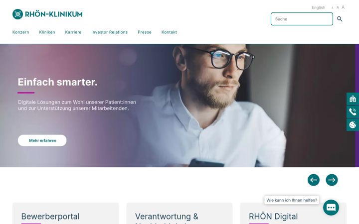 Screenshot of rhoen-klinikum-ag.com