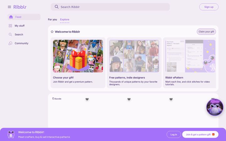 Screenshot of ribblr.com
