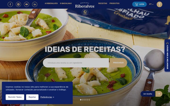 Screenshot of riberalves.com.br