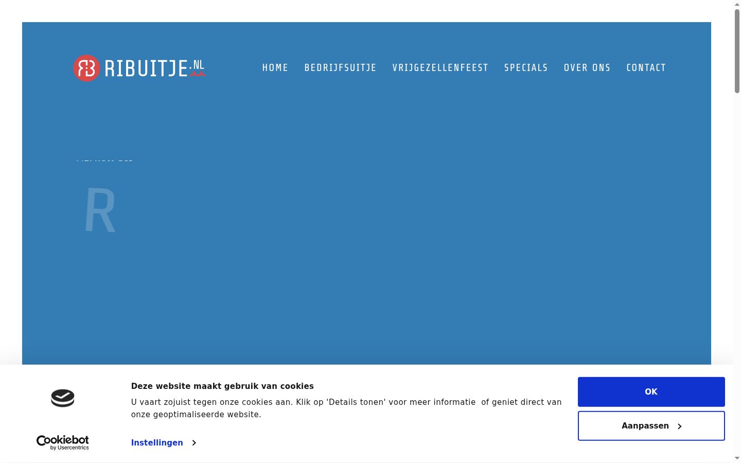 Screenshot des Einwilligungsbanners vor jeglicher Interaktion